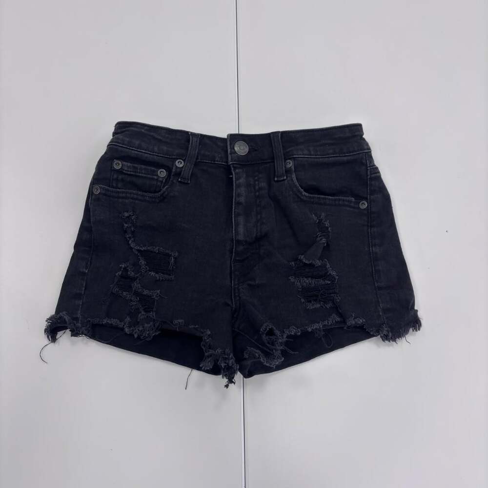 Aeropostale Vintage High Rise Shorty Distressed Denim Shorts Size 2R